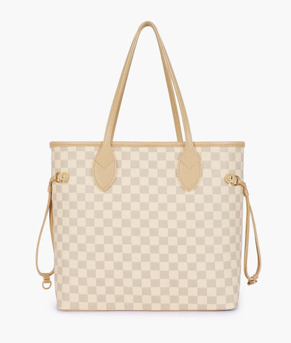 Classic OFF White Checkered Tote Bag