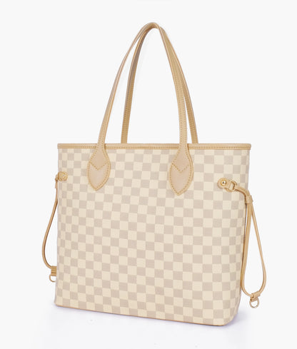 Classic OFF White Checkered Tote Bag